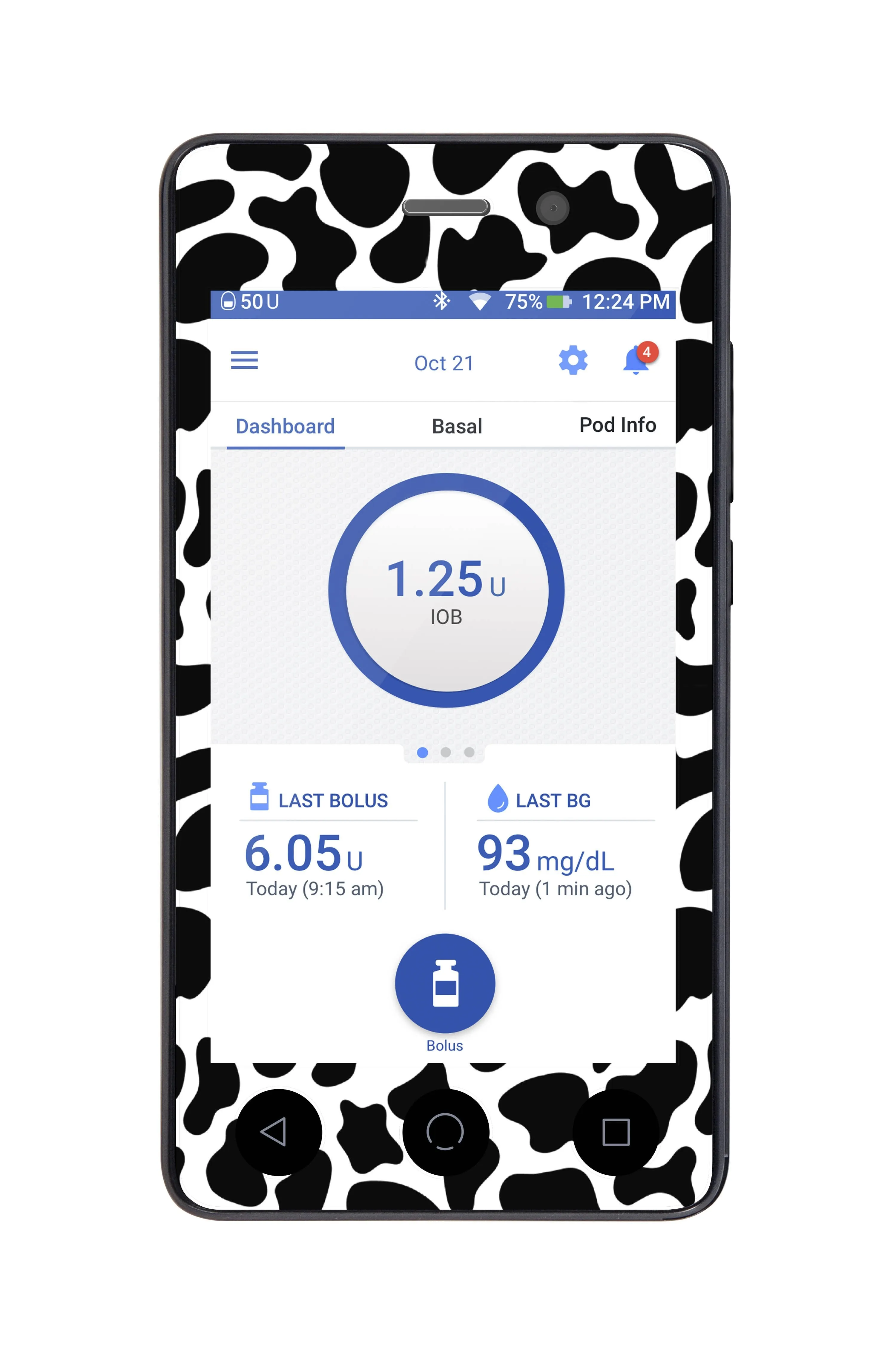 Cow Print Omnipod DASH™