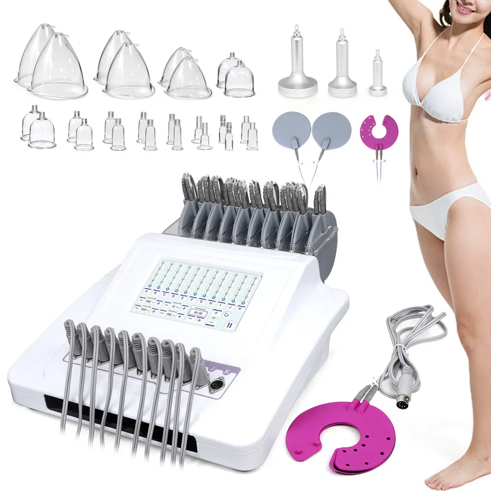 Digital Frequency Conversion Microcurrent Muscle Stimulation Breast Body Massage Machine
