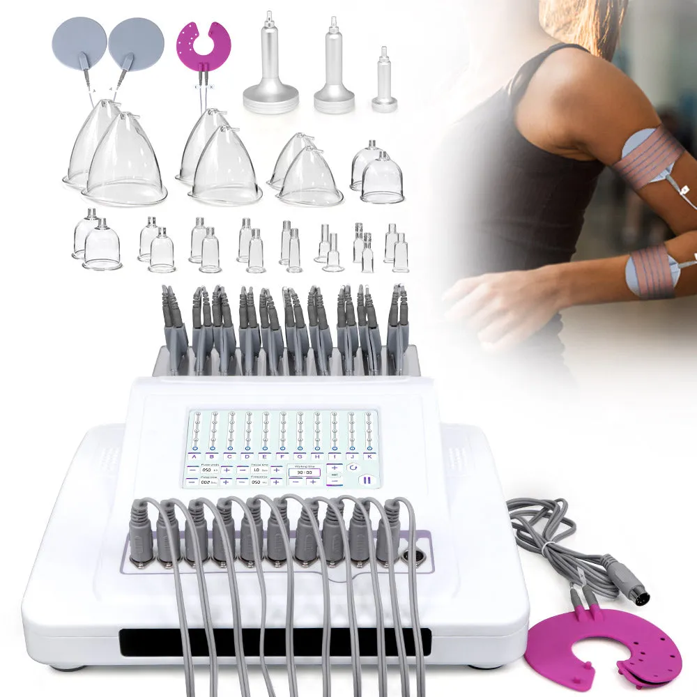 Digital Frequency Conversion Microcurrent Muscle Stimulation Breast Body Massage Machine