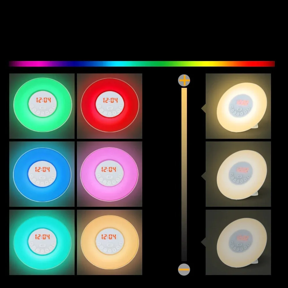 Digital Sunrise Alarm Clock Multiple Modes Wake Up Light Table LED Wake Up Light Alarm Clock