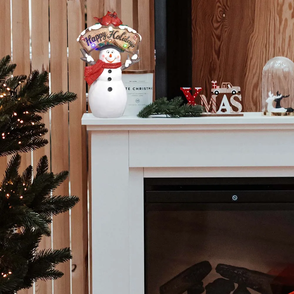 DIY Santa Snowman Figurine with Light Christmas Gift 12"