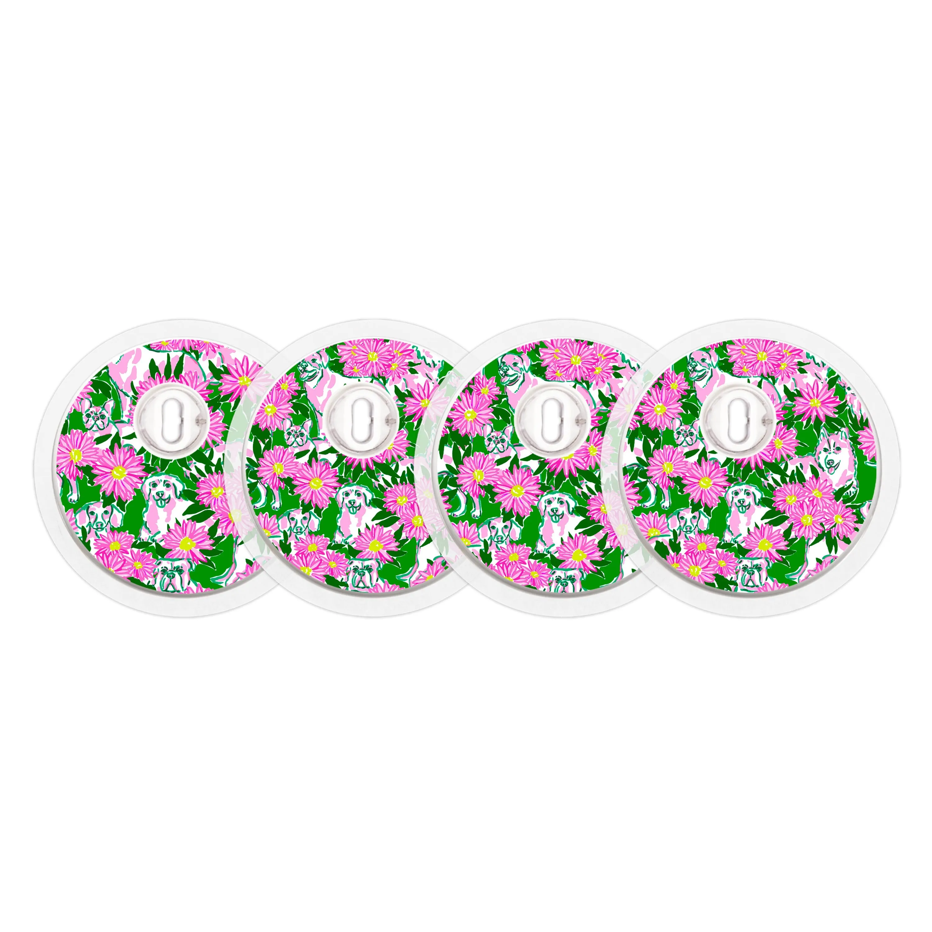 Dogs and Daisies Designed for the FreeStyle Libre 3 Sensor