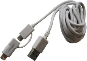 DURACELL PRO446 Charge & Sync Lightning & Micro USB Cable