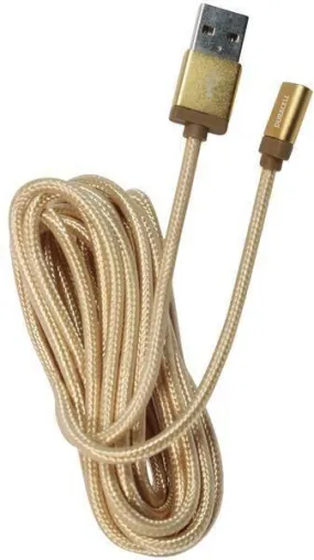 DURACELL PRO906 Charge & Sync Lightning to USB Fabric-Covered Cable, 10ft (Gold)
