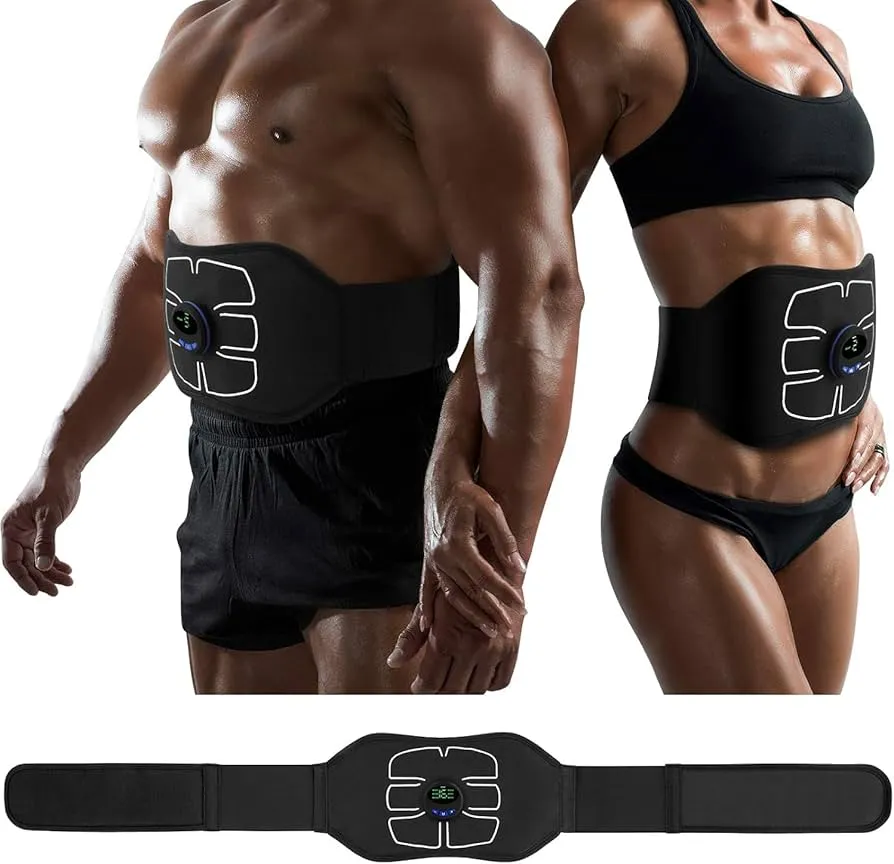 EMS ABS Stimulator: Sculpt Your Core, Slim Your Waist, and Tone Muscles Anywhere!