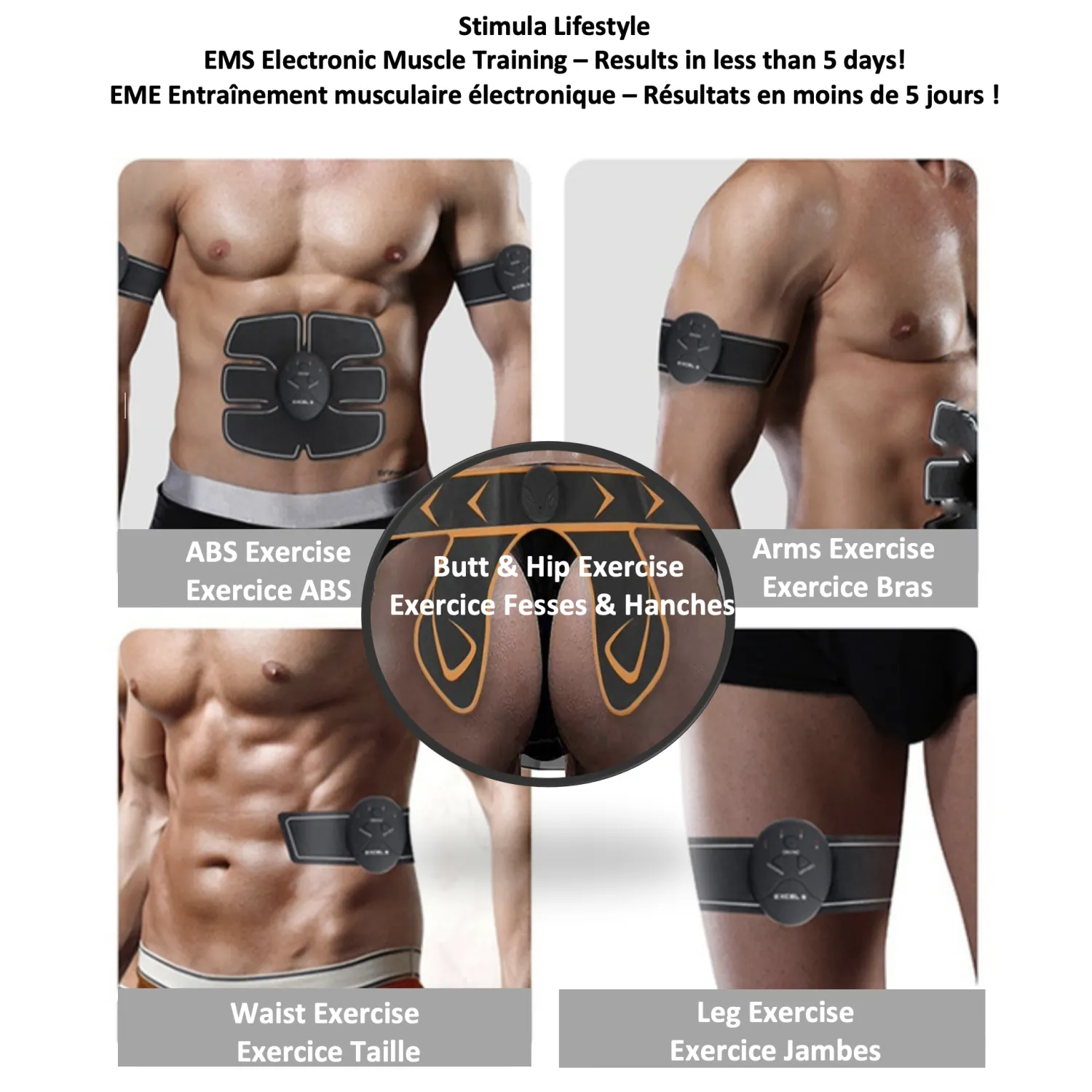 EMS ABS Stimulator: Sculpt Your Core, Slim Your Waist, and Tone Muscles Anywhere!