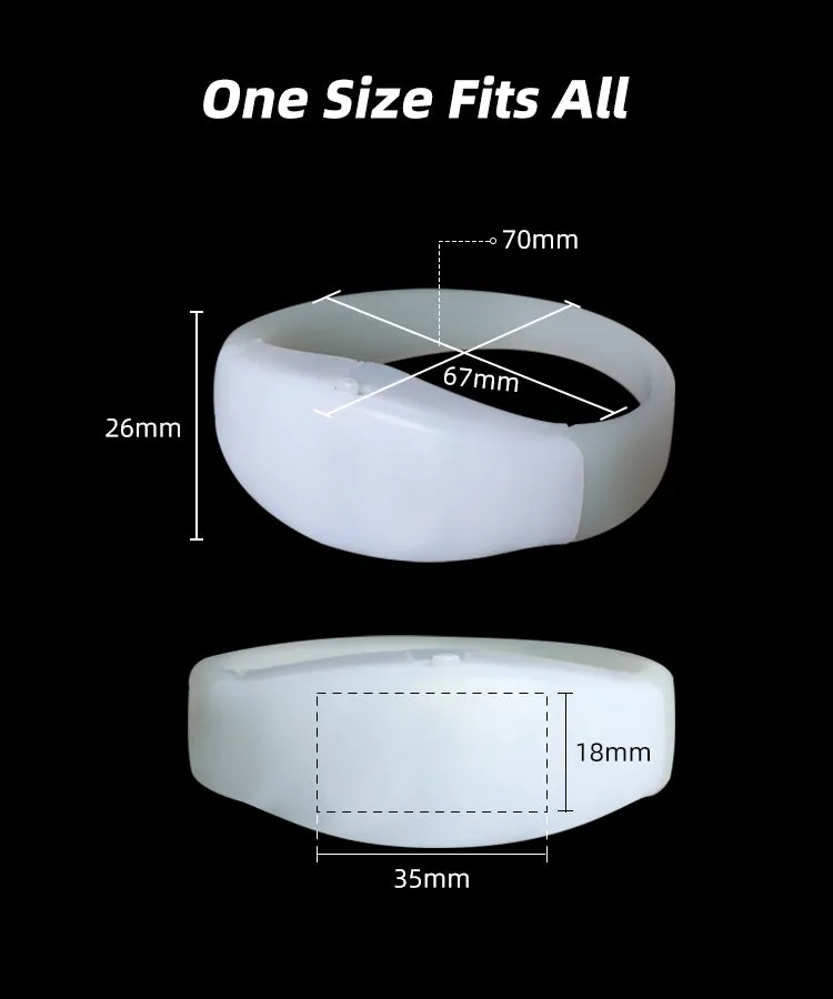 Factory Price Sound Activated LED Bracelets for Events