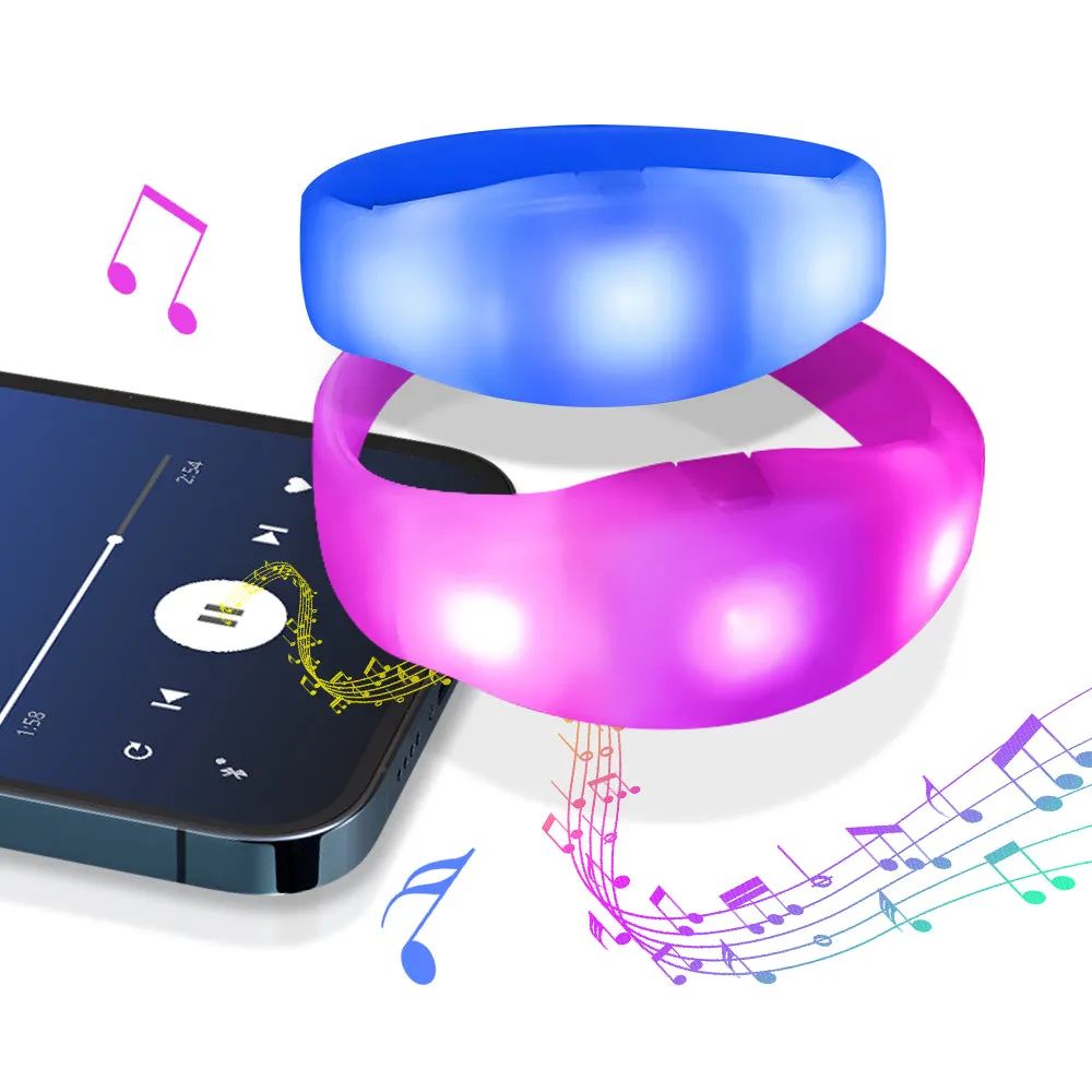 Factory Price Sound Activated LED Bracelets for Events