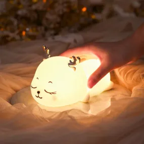 Fawn Color-Changing Night Light | Cute Soft Silicone Baby Deer Lamp