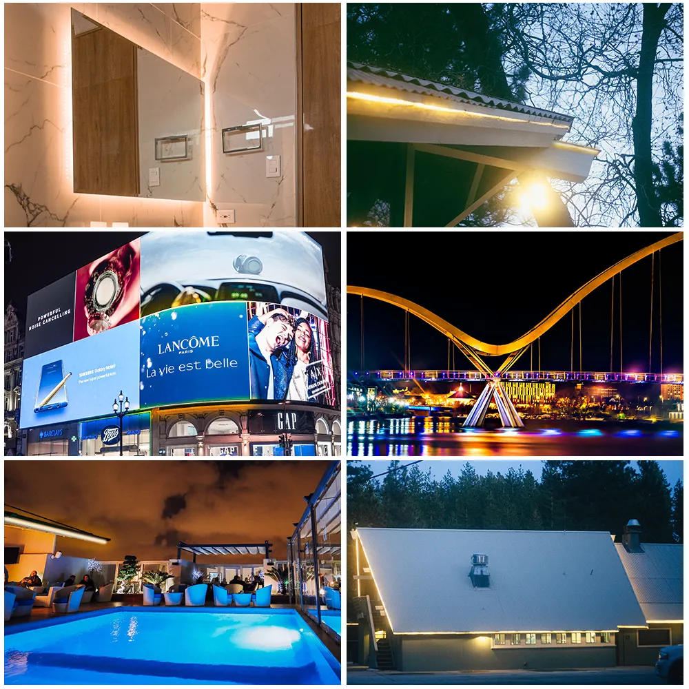 FCOB LED Strip Light IP67 528 640 LEDs High Density FOB RA90 Linear Dimmable Outdoor Waterproof 24V