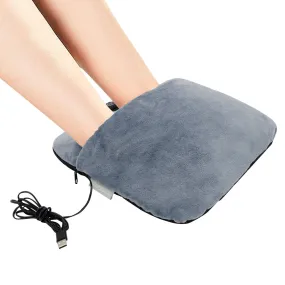 Foot Massage, Foot Heater, Feet Warmers Electric Vibration Massaging Soft Plush Micro Mink Fast Heating For Heat Therapy & Pain Relief