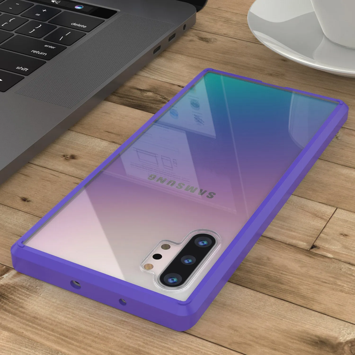 Galaxy Note 10  Plus Punkcase Lucid-2.0 Series Slim Fit Armor Purple Case Cover