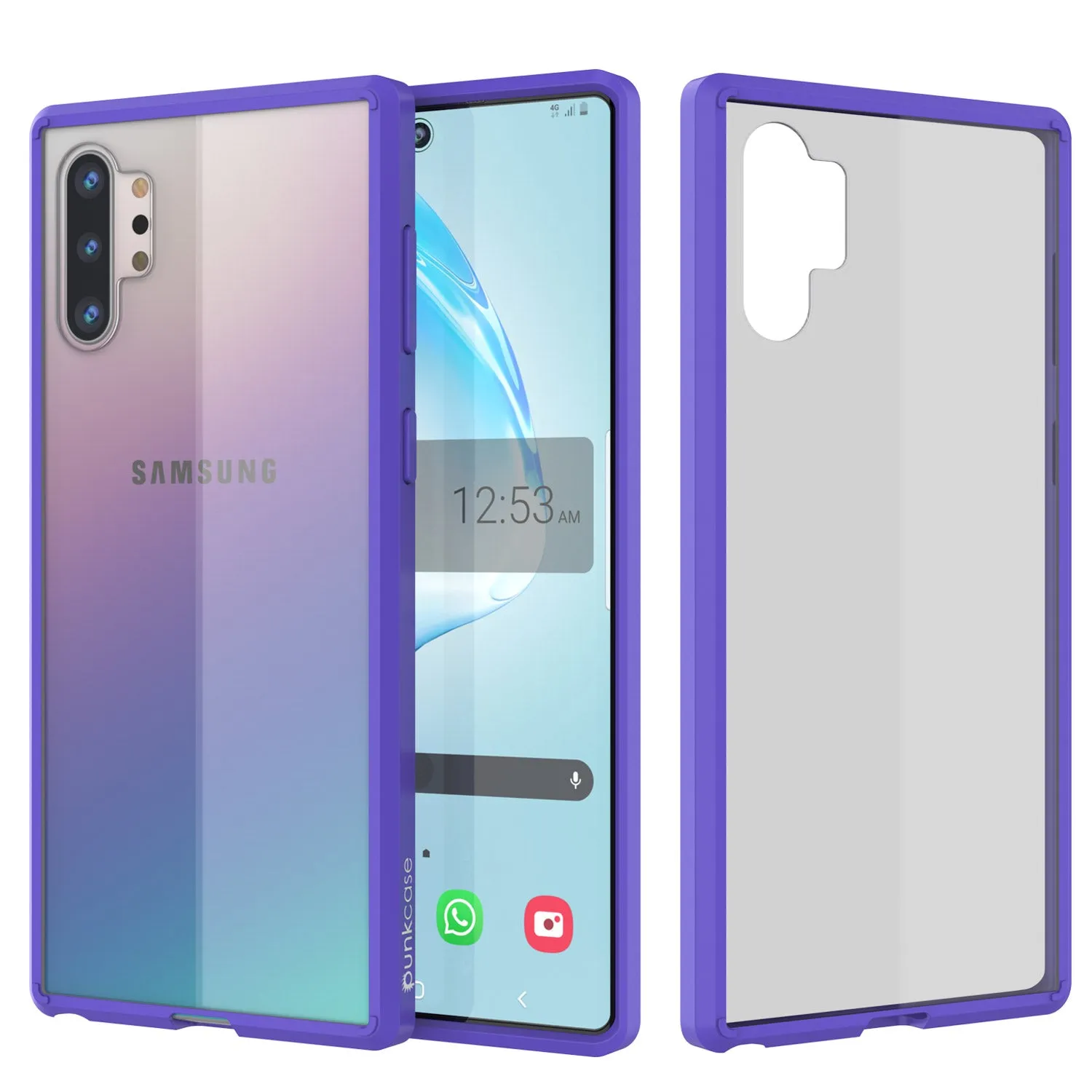 Galaxy Note 10  Plus Punkcase Lucid-2.0 Series Slim Fit Armor Purple Case Cover