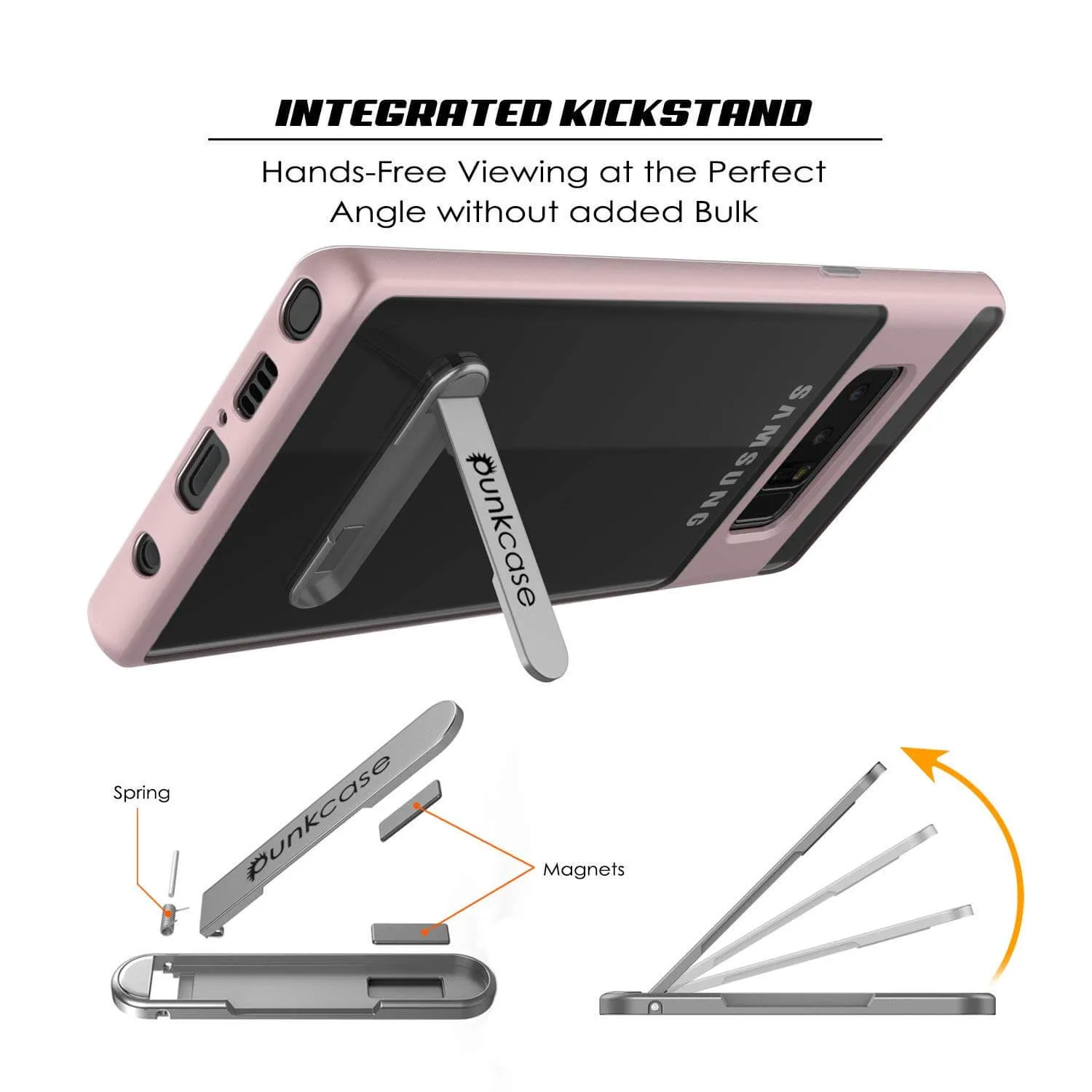 Galaxy Note 8 Lucid 3.0 Screen Protector & Anti Shock Case | Rose Gold