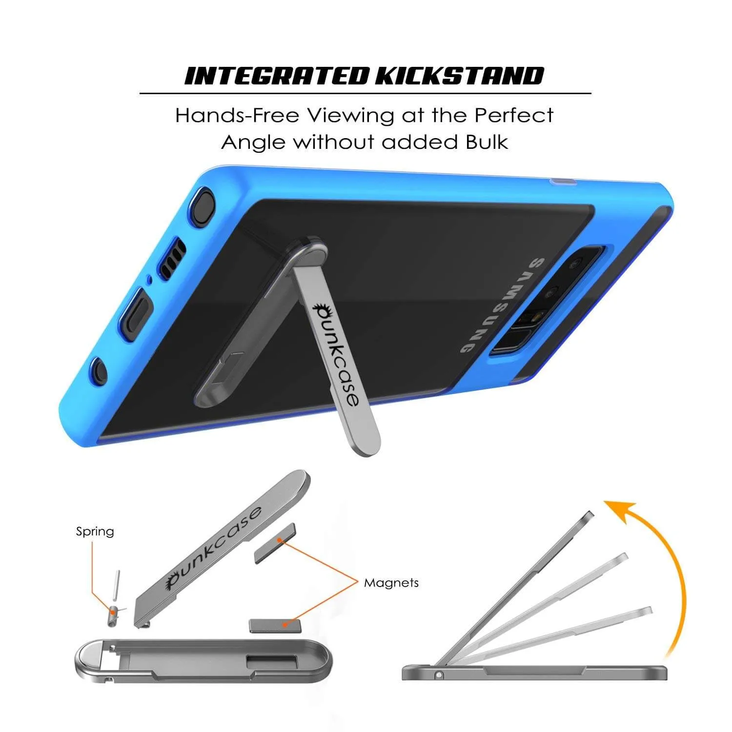 Galaxy Note 8 Lucid 3.0 Screen Protector W/ Anti-Shock Case [Blue]