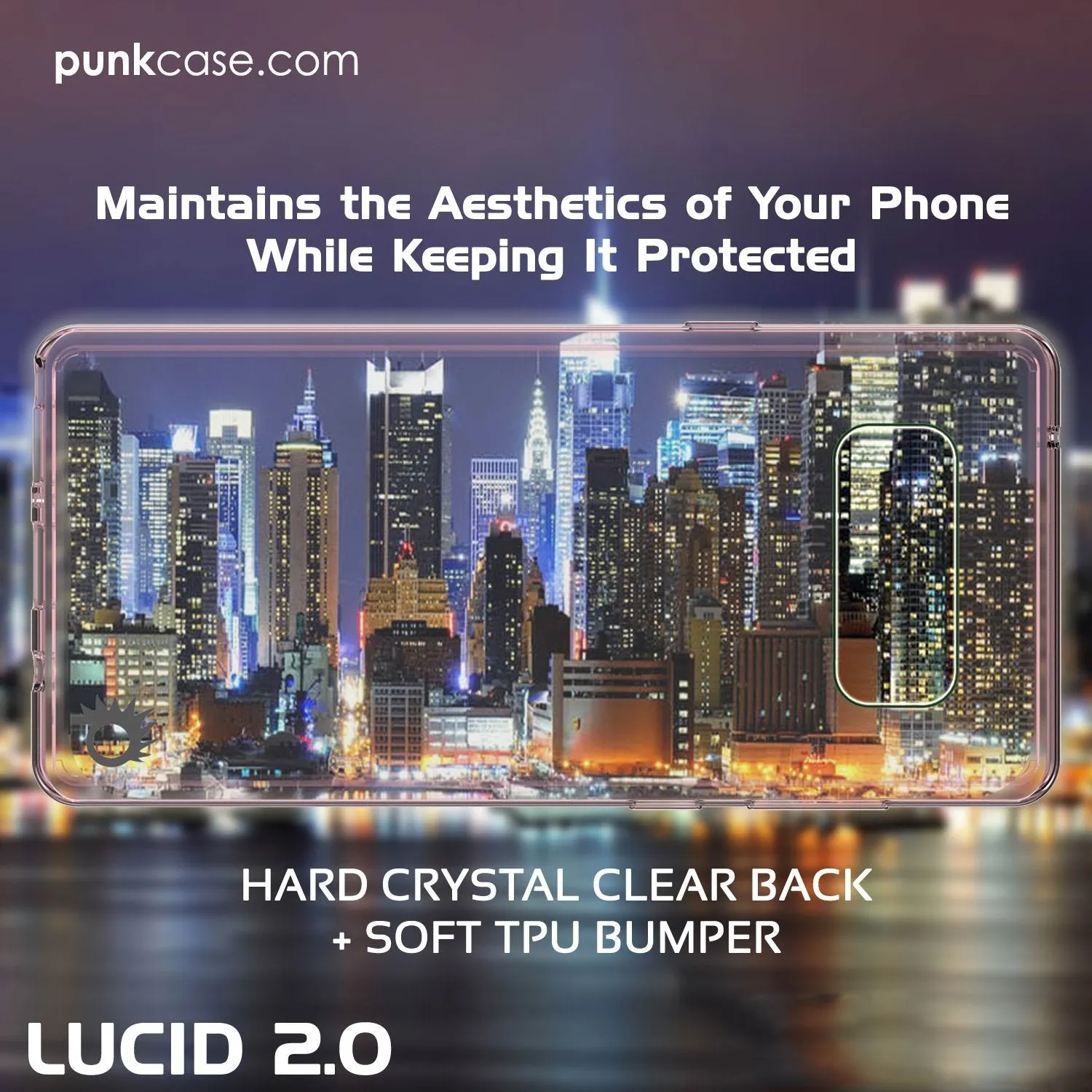 Galaxy Note 8 Screen Protector W/ Anti-Shock Proof Case [Crystal Pink]