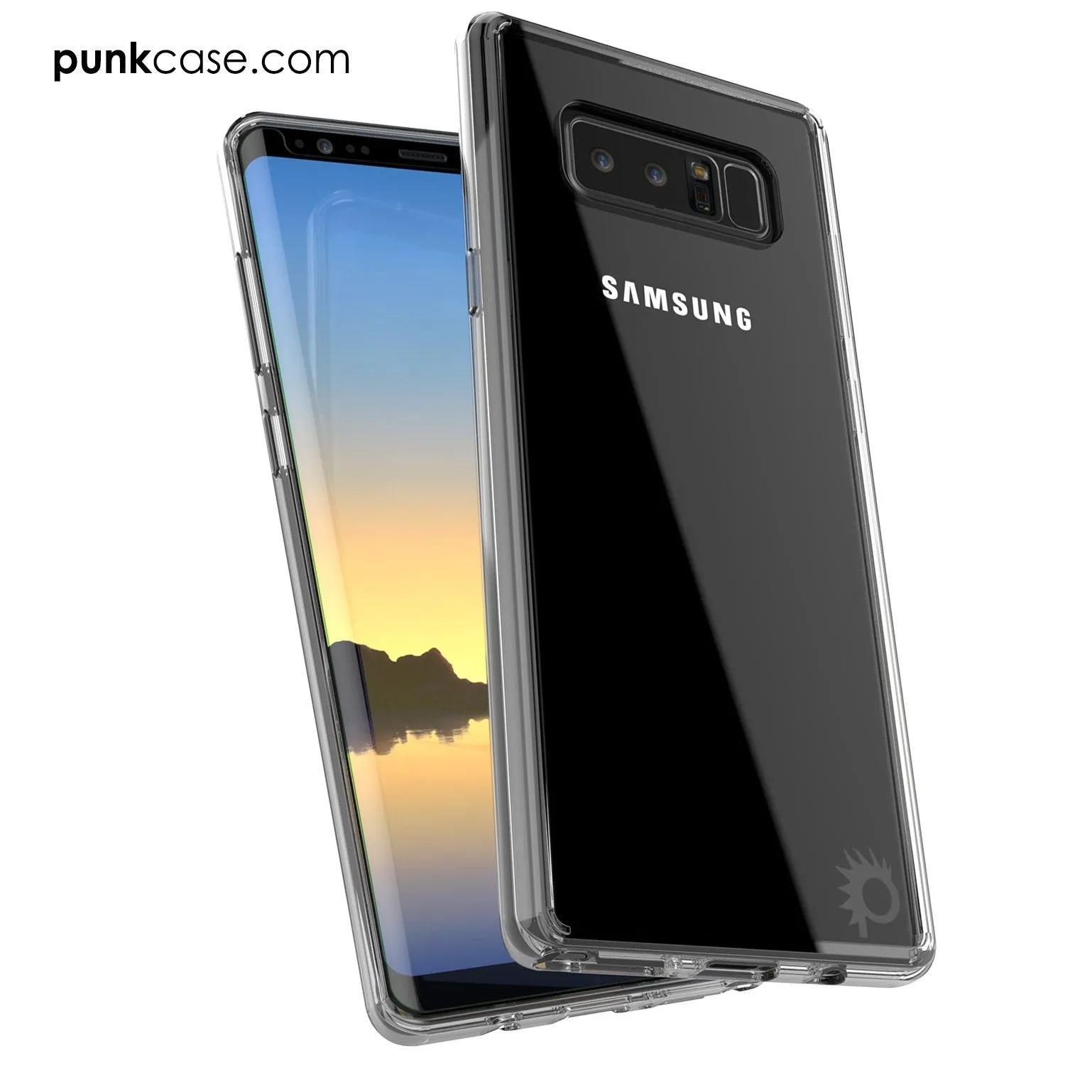 Galaxy Note 8 Screen Protector W/ Anti-Shock Proof Slim Case [Clear]