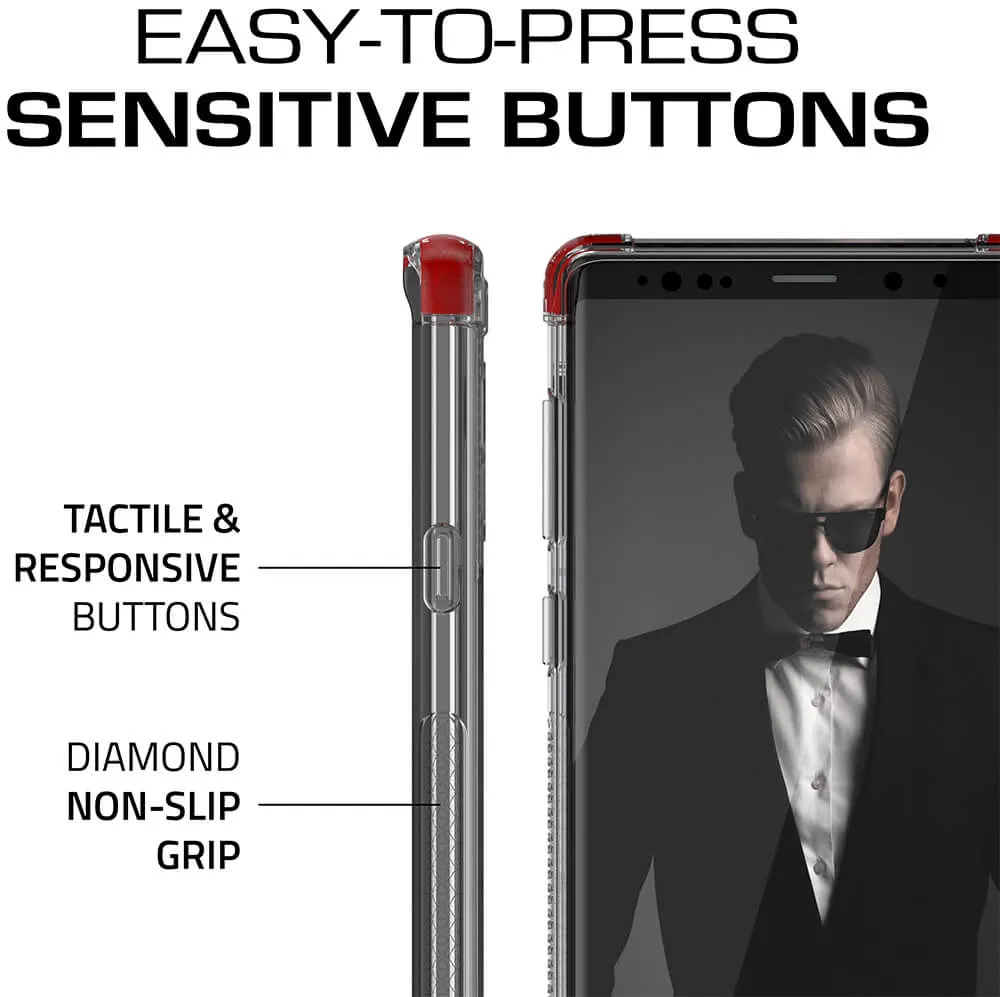Galaxy Note 9 Case,Ghostek Covert 2 TPU Bumper Frame [Shockproof] | Red