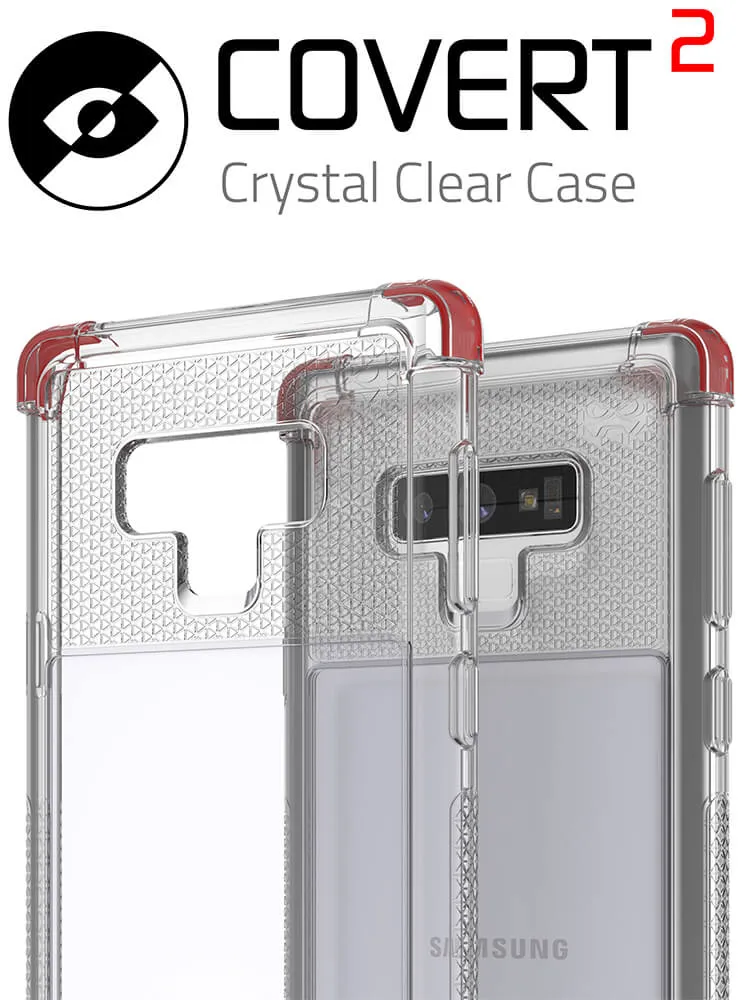 Galaxy Note 9 Case,Ghostek Covert 2 TPU Bumper Frame [Shockproof] | Red