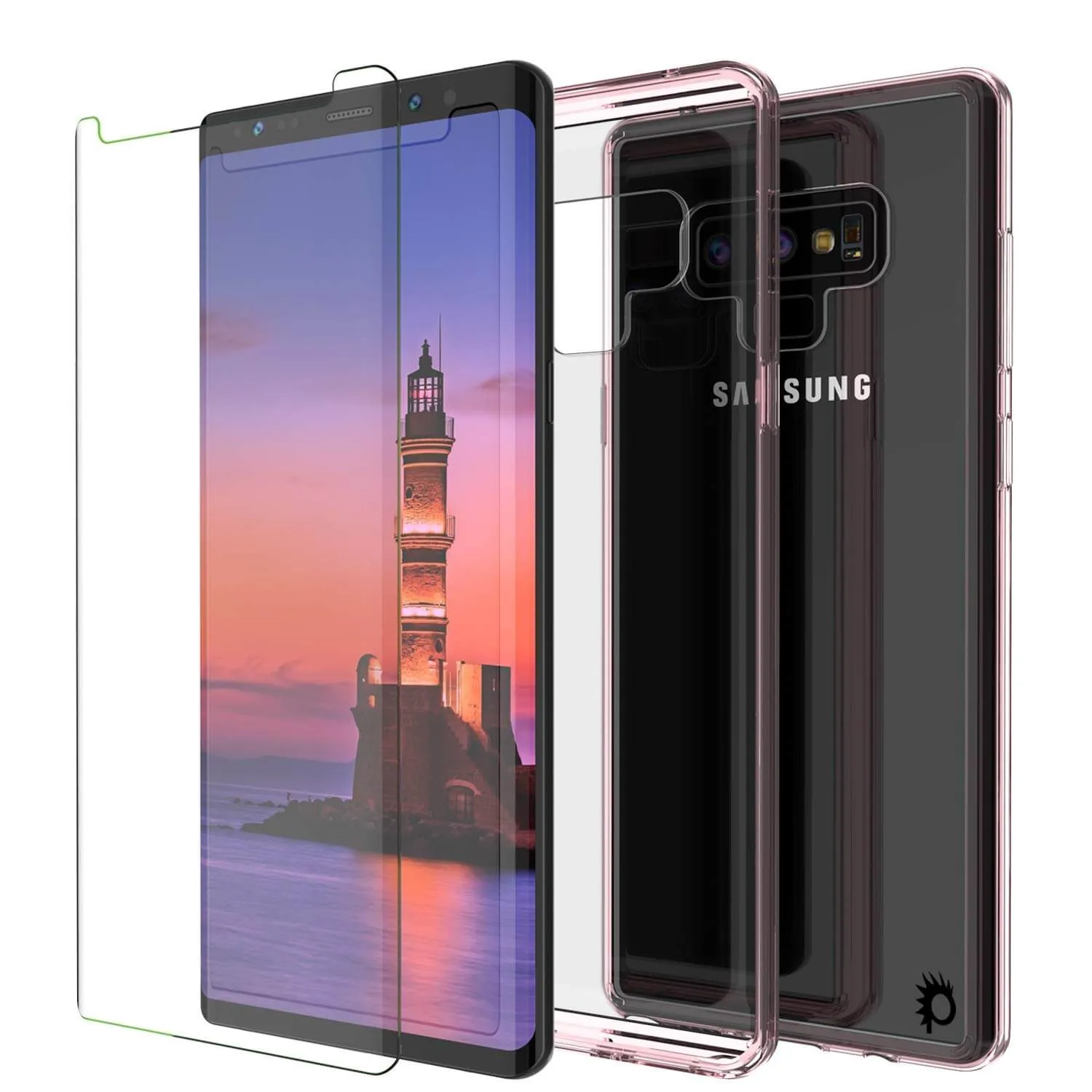 Galaxy Note 9 Punkcase Lucid-2.0 Series Slim Fit Armor Crystal Pink Case Cover