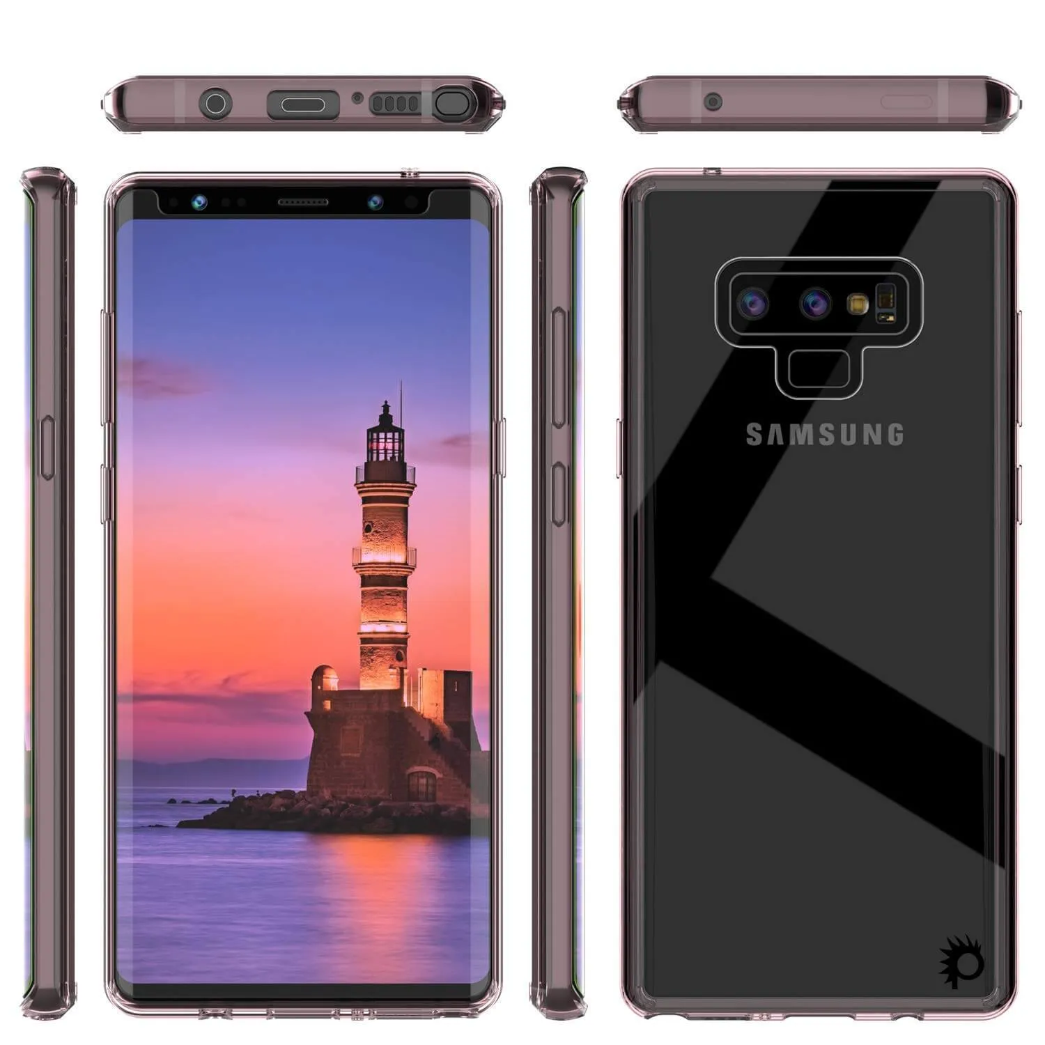 Galaxy Note 9 Punkcase Lucid-2.0 Series Slim Fit Armor Crystal Pink Case Cover