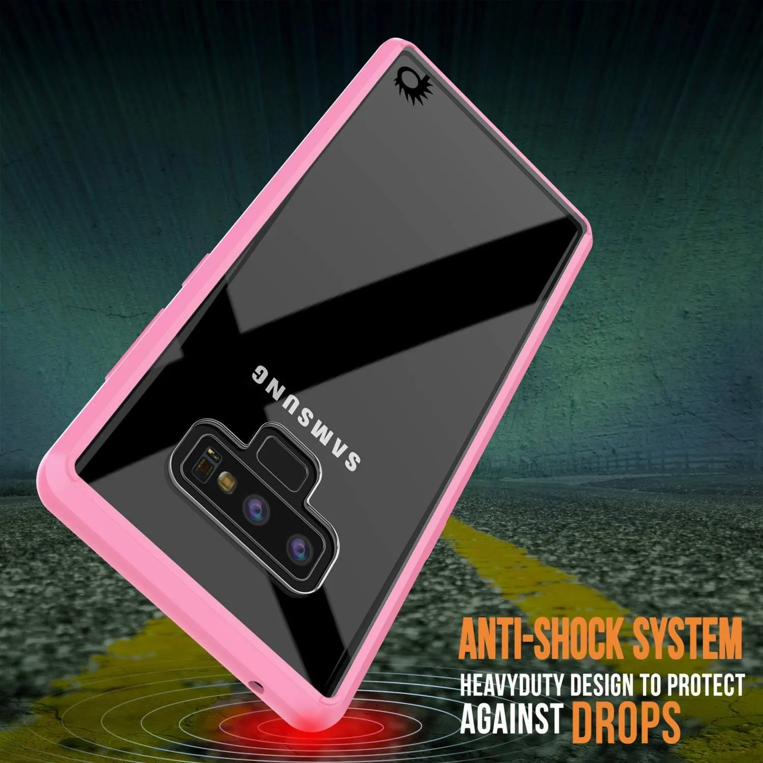 Galaxy Note 9 Punkcase Lucid-2.0 Series Slim Fit Armor Pink Case Cover