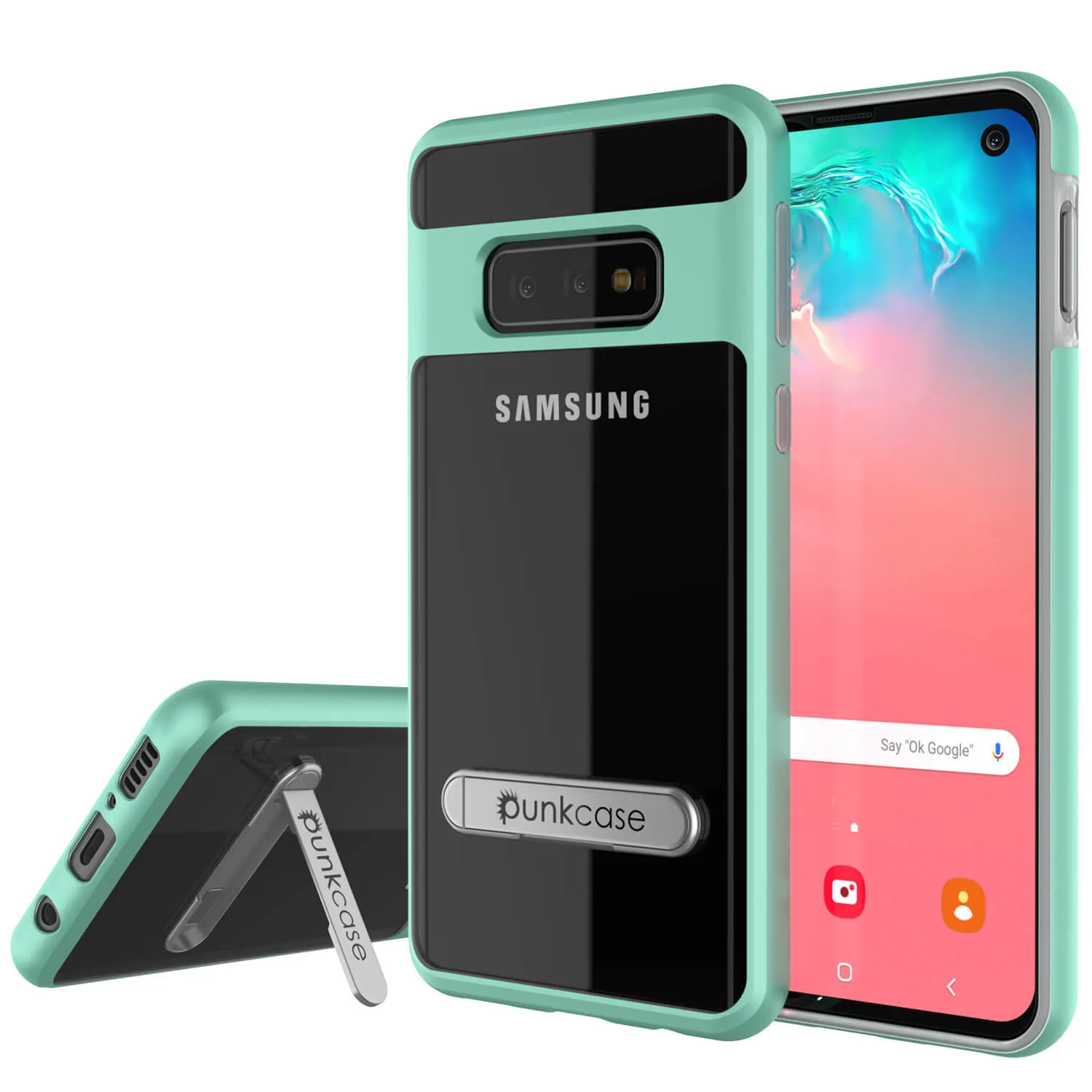 Galaxy S10e Case, PUNKcase [LUCID 3.0 Series] [Slim Fit] Armor Cover w/ Integrated Screen Protector [Teal]