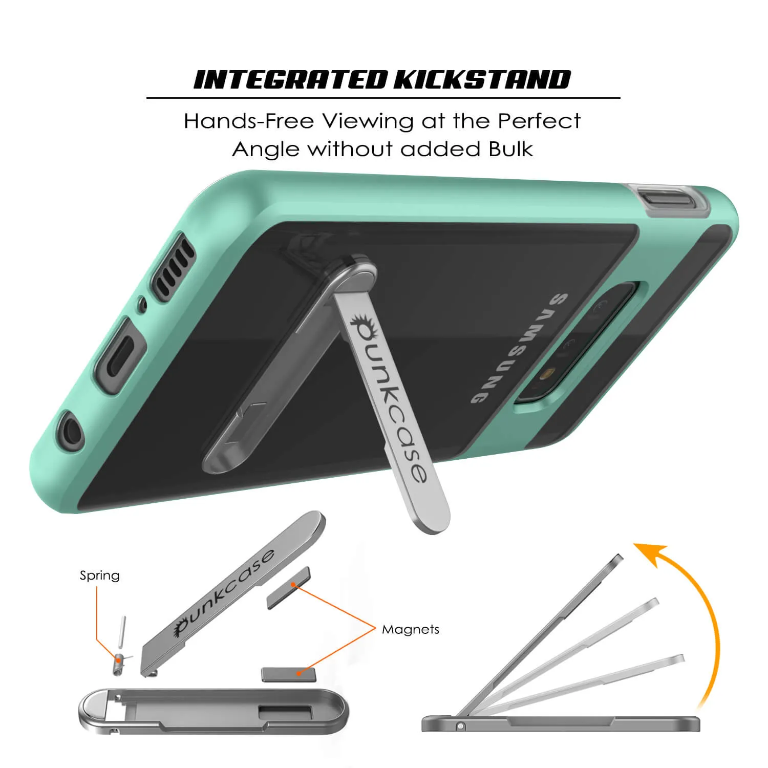 Galaxy S10e Case, PUNKcase [LUCID 3.0 Series] [Slim Fit] Armor Cover w/ Integrated Screen Protector [Teal]