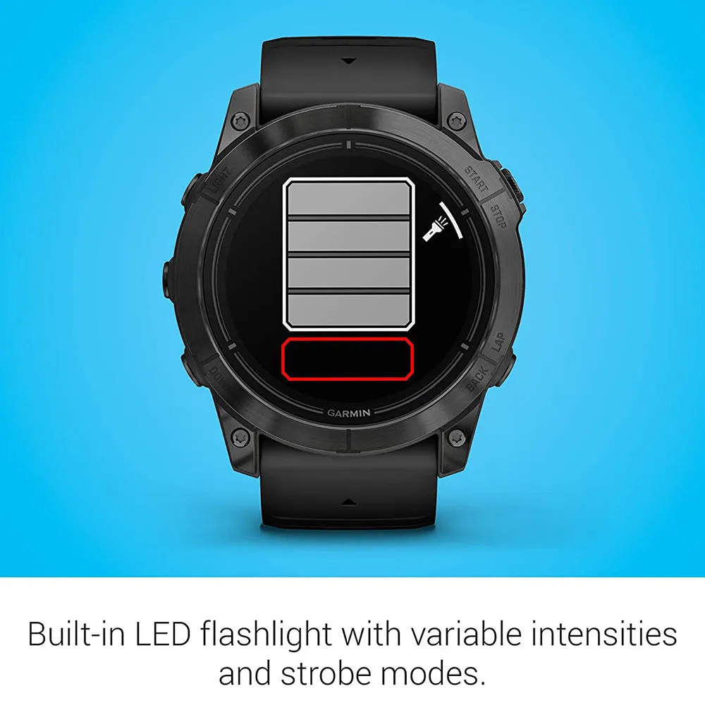 Garmin epix Pro (Gen 2) 51mm Black Advanced Training Technology Built-in Flashlight High Performance Smartwatch - 010-02804-20