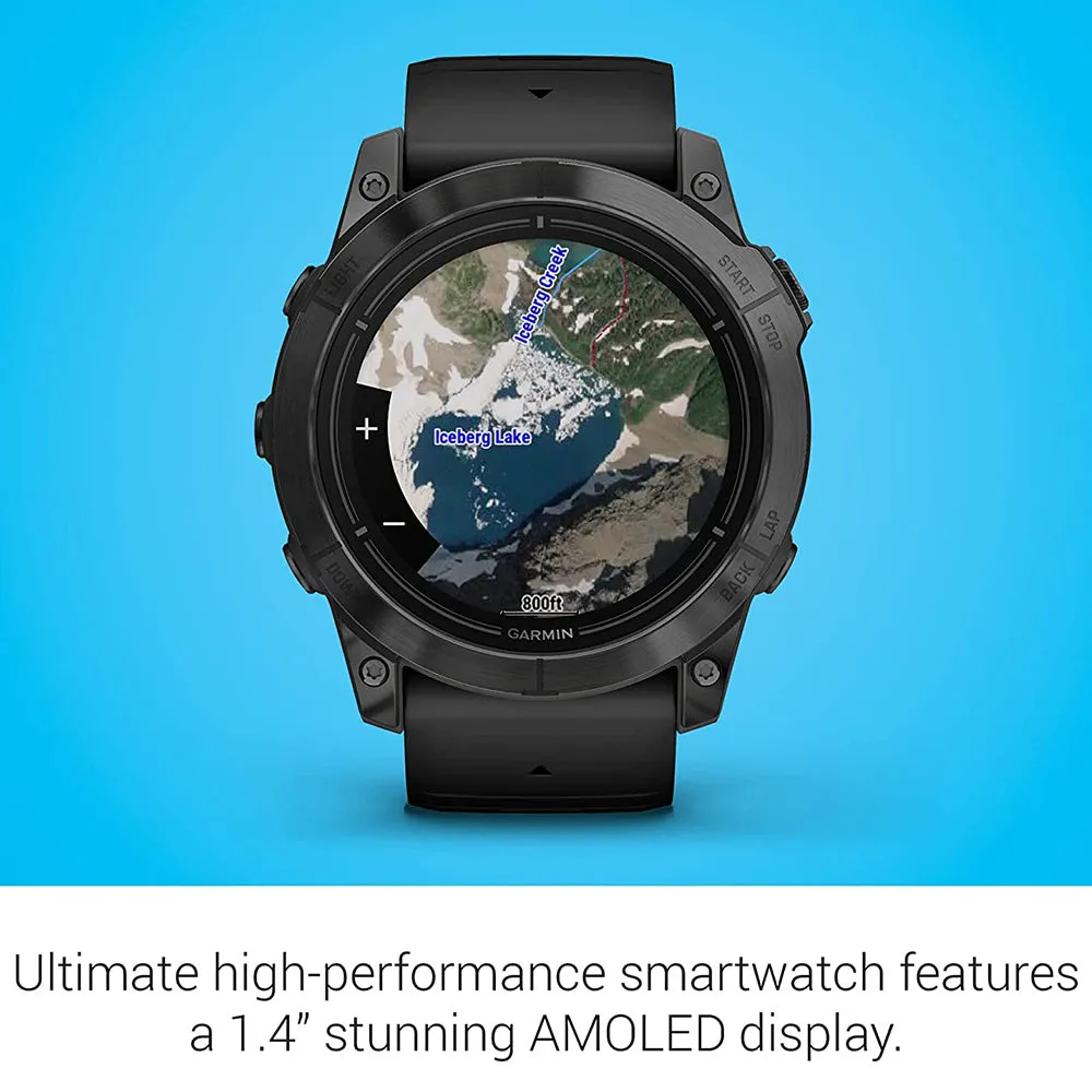 Garmin epix Pro (Gen 2) 51mm Black Advanced Training Technology Built-in Flashlight High Performance Smartwatch - 010-02804-20