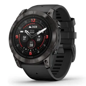 Garmin epix Pro (Gen 2) Sapphire Edition 51mm Black Advanced Training Technology Built-in Flashlight High Performance Smartwatch - 010-02804-00