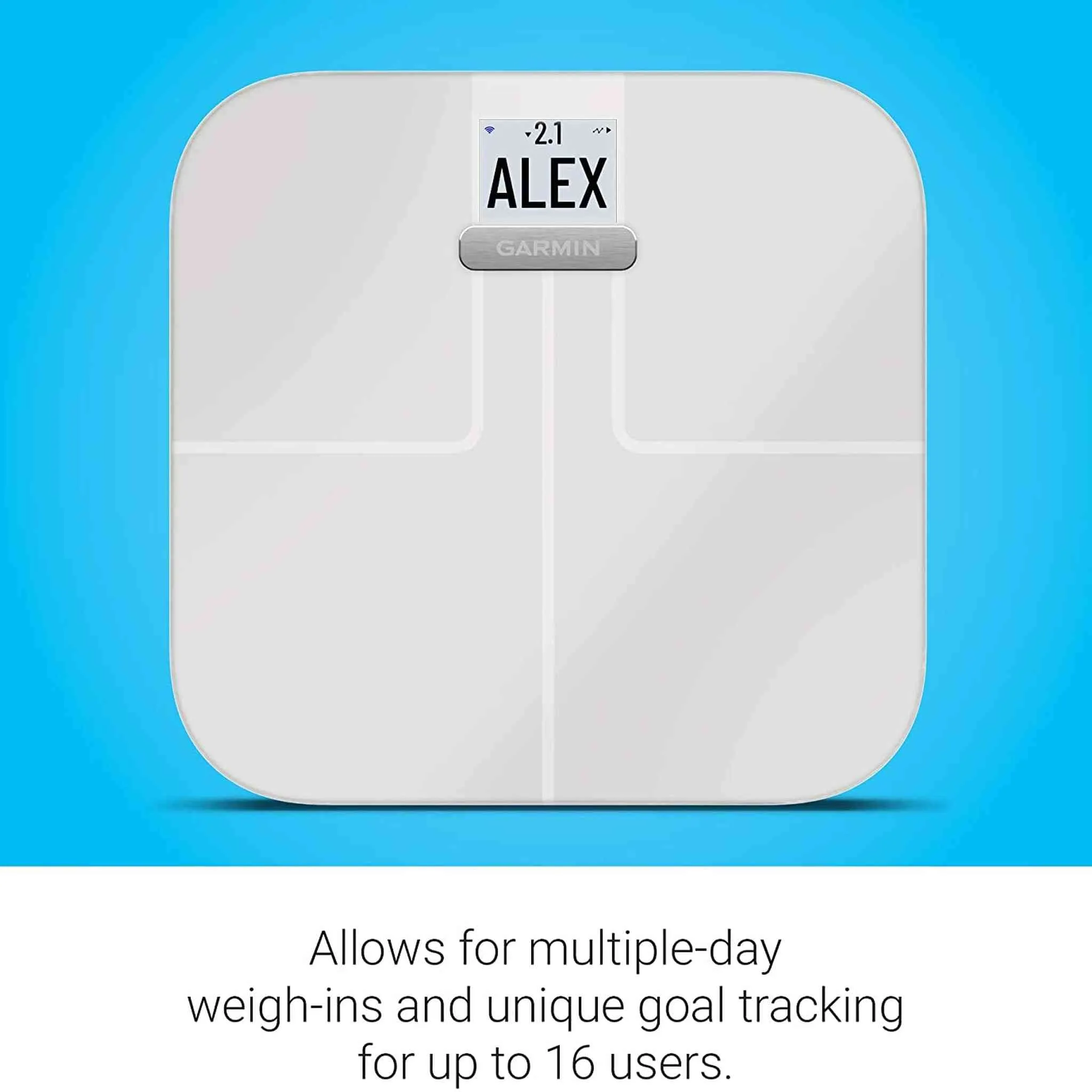 Garmin Index S2 Smart Scale with Wireless Connectivity-White With Accessories Bundle