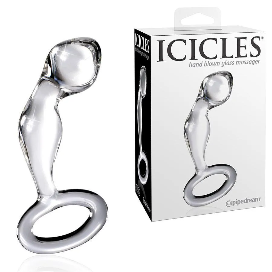 Glass Prostate Massager Icicles No. 46 Anal Stimulator for Men