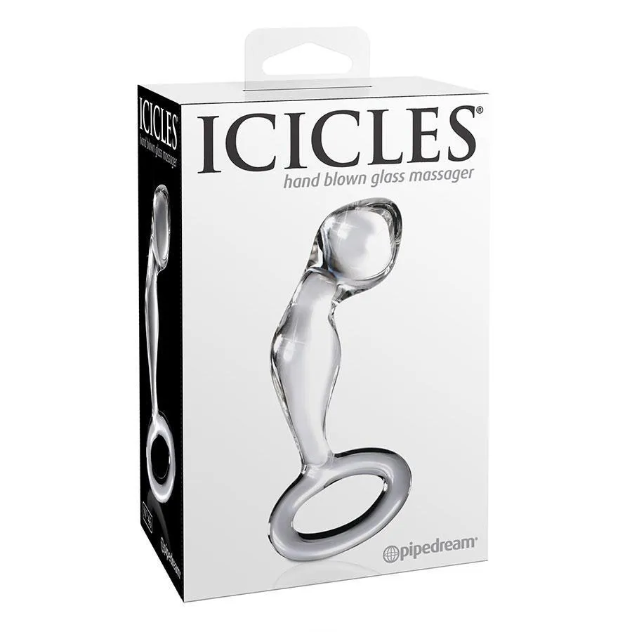 Glass Prostate Massager Icicles No. 46 Anal Stimulator for Men