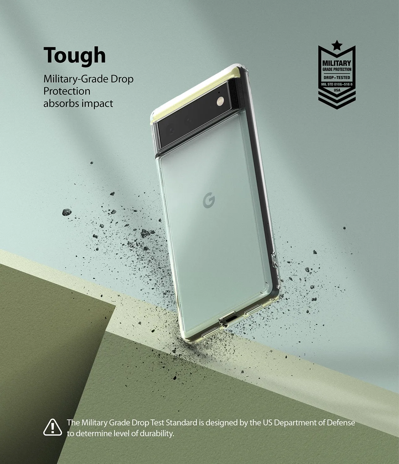 Google Pixel 6 Case Cover| Fusion Magnetic Series| Clear