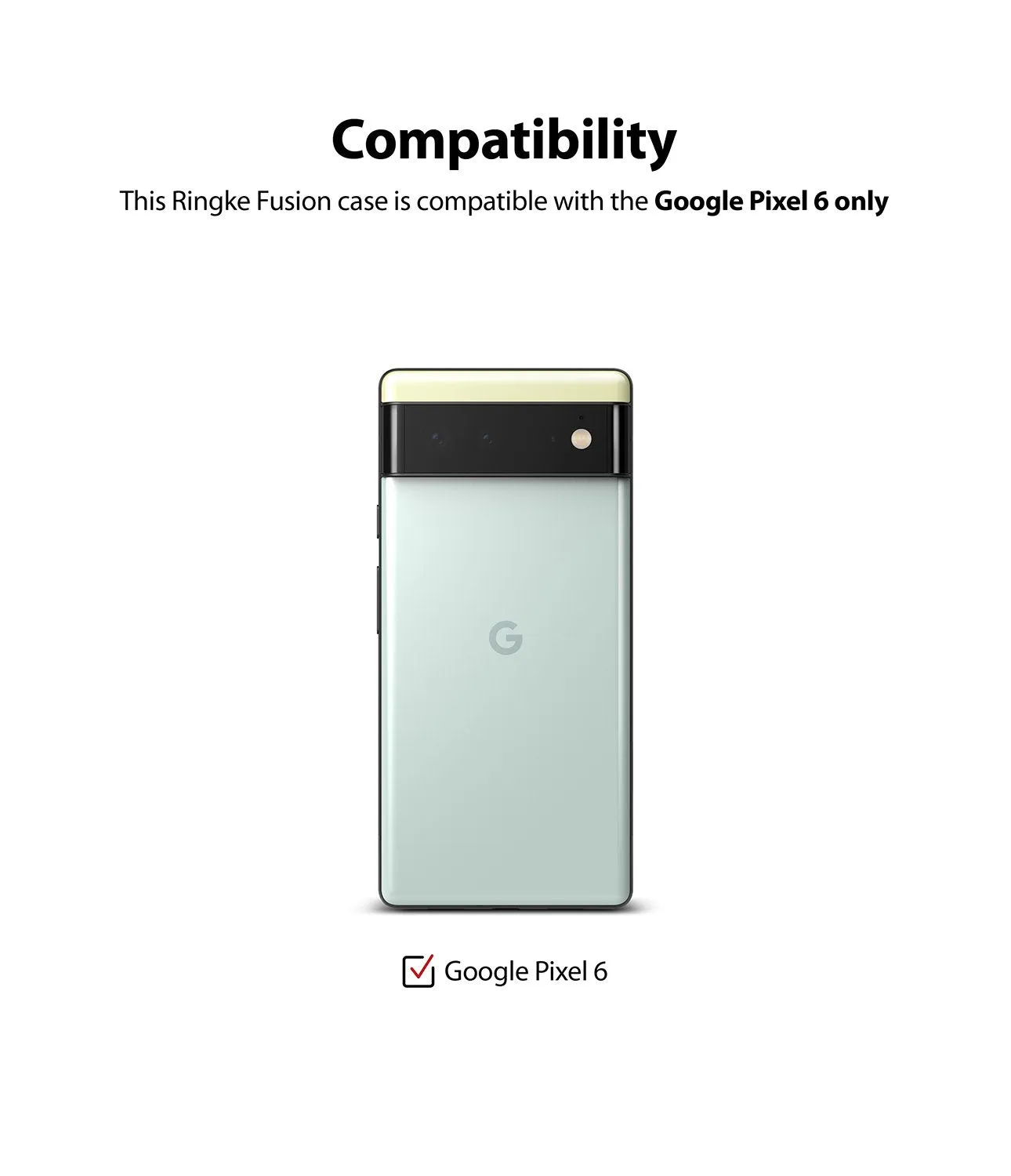 Google Pixel 6 Case Cover| Fusion Magnetic Series| Clear