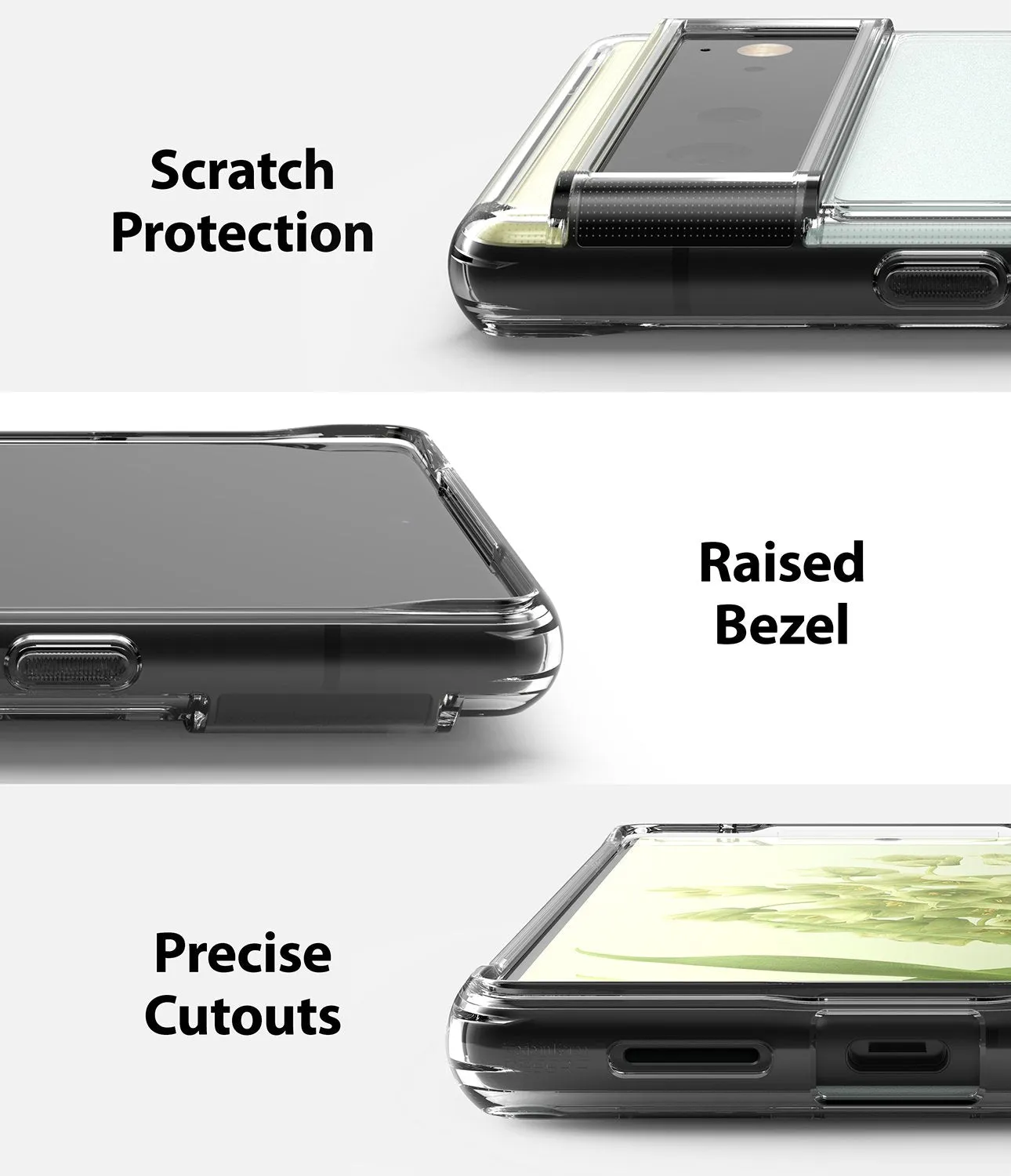 Google Pixel 6 Case Cover| Fusion Magnetic Series| Clear