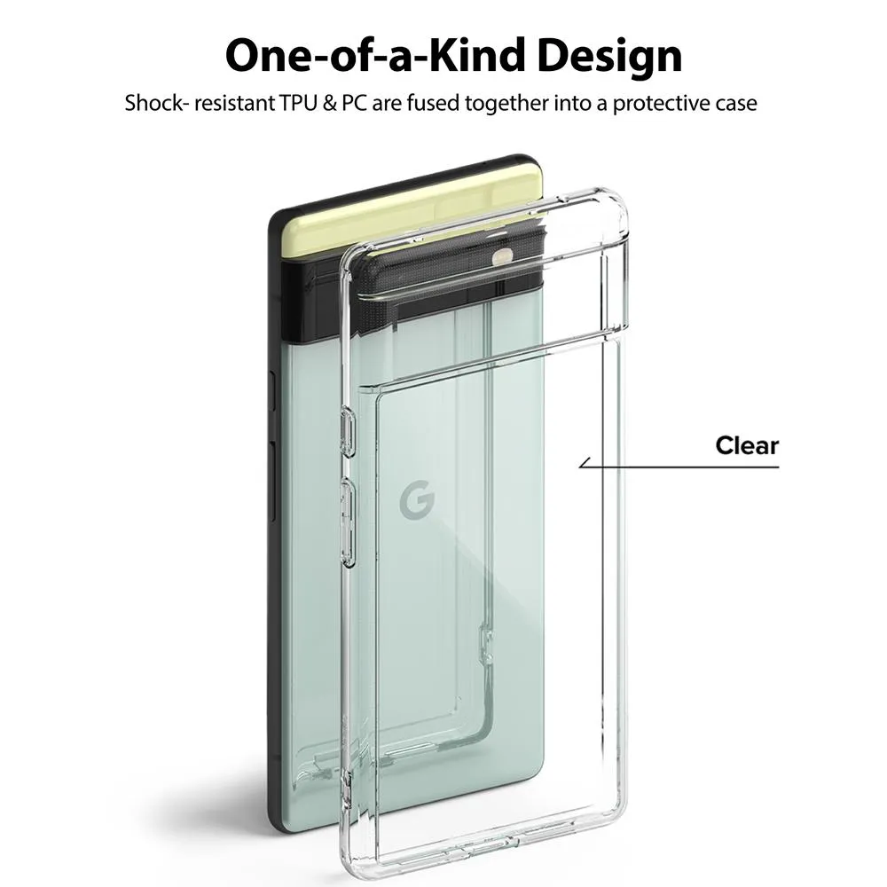 Google Pixel 6 Case Cover| Fusion Series| Clear