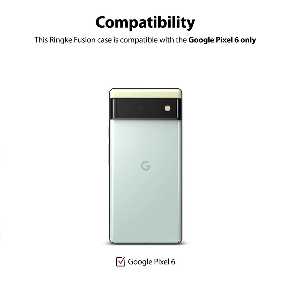Google Pixel 6 Case Cover| Fusion Series| Clear