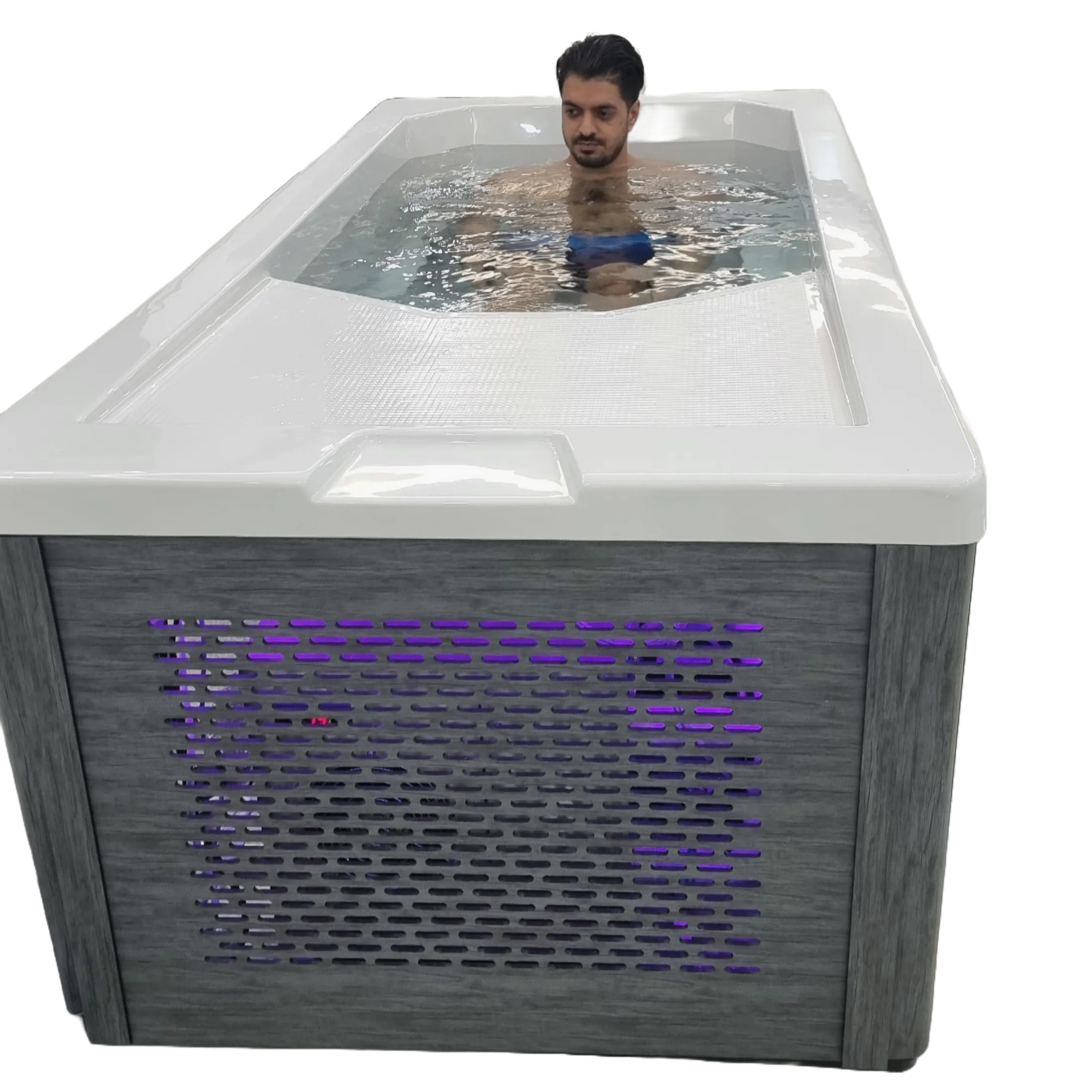 Great Lakes Chill Therapy Tub - Fill, plug in, and experience it Grey Finish