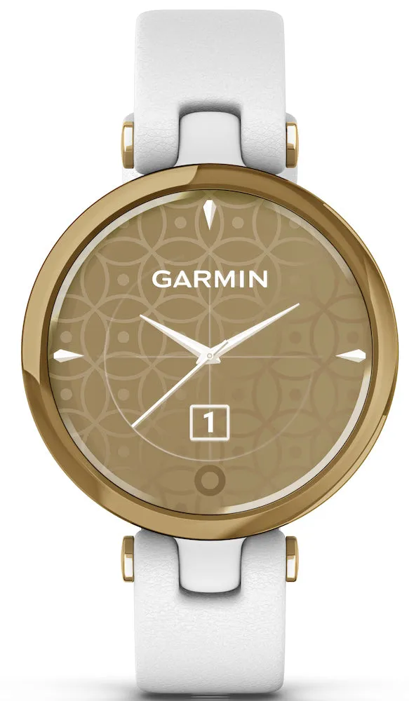 GRM Watch Lily Light Gold White Case and Italian Leather Band