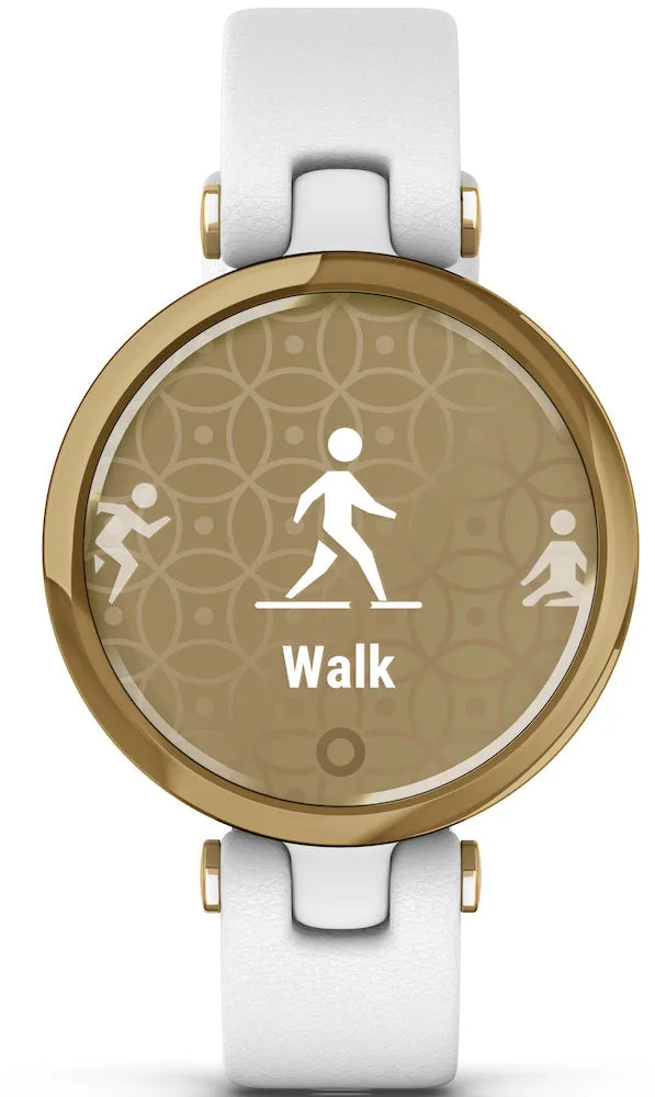 GRM Watch Lily Light Gold White Case and Italian Leather Band