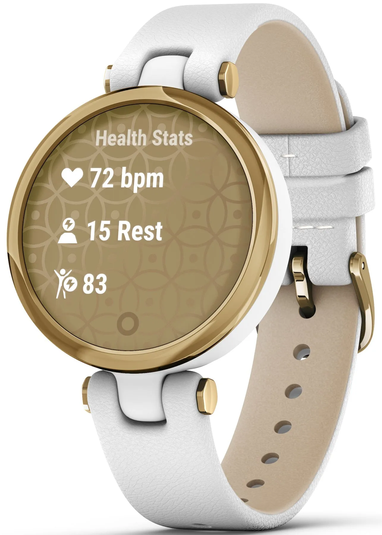 GRM Watch Lily Light Gold White Case and Italian Leather Band