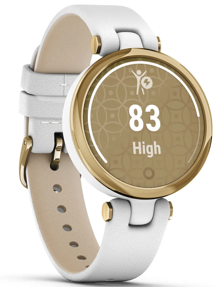 GRM Watch Lily Light Gold White Case and Italian Leather Band