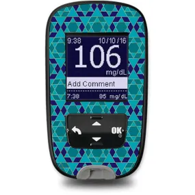 Holiday Stars Sticker for the Accu-Chek Guide Glucometer