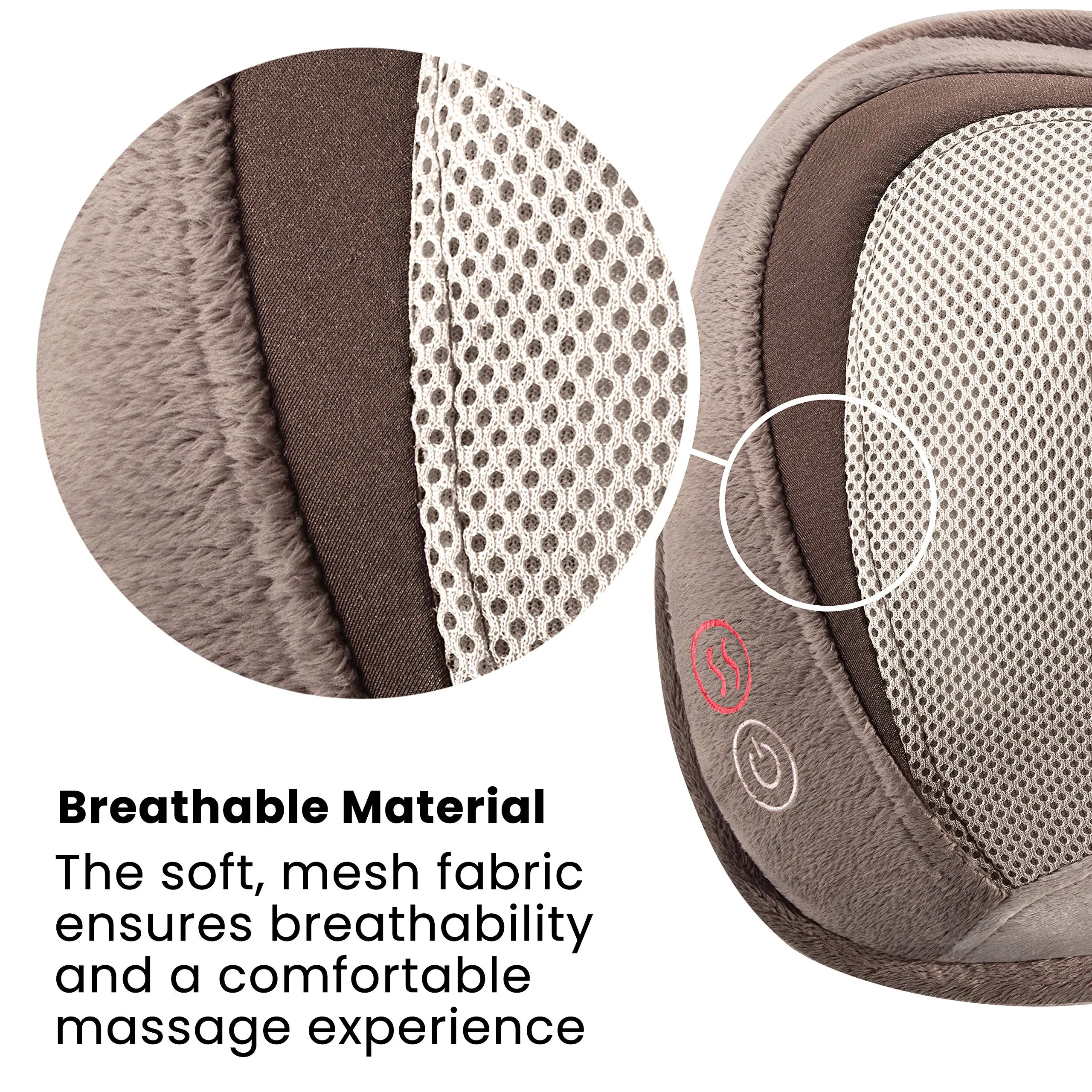 HOMEDICS 3D Shiatsu Select Massage Pillow with Heat (Purple) - SP-100H