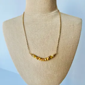Honey Tigereye Moon Necklace
