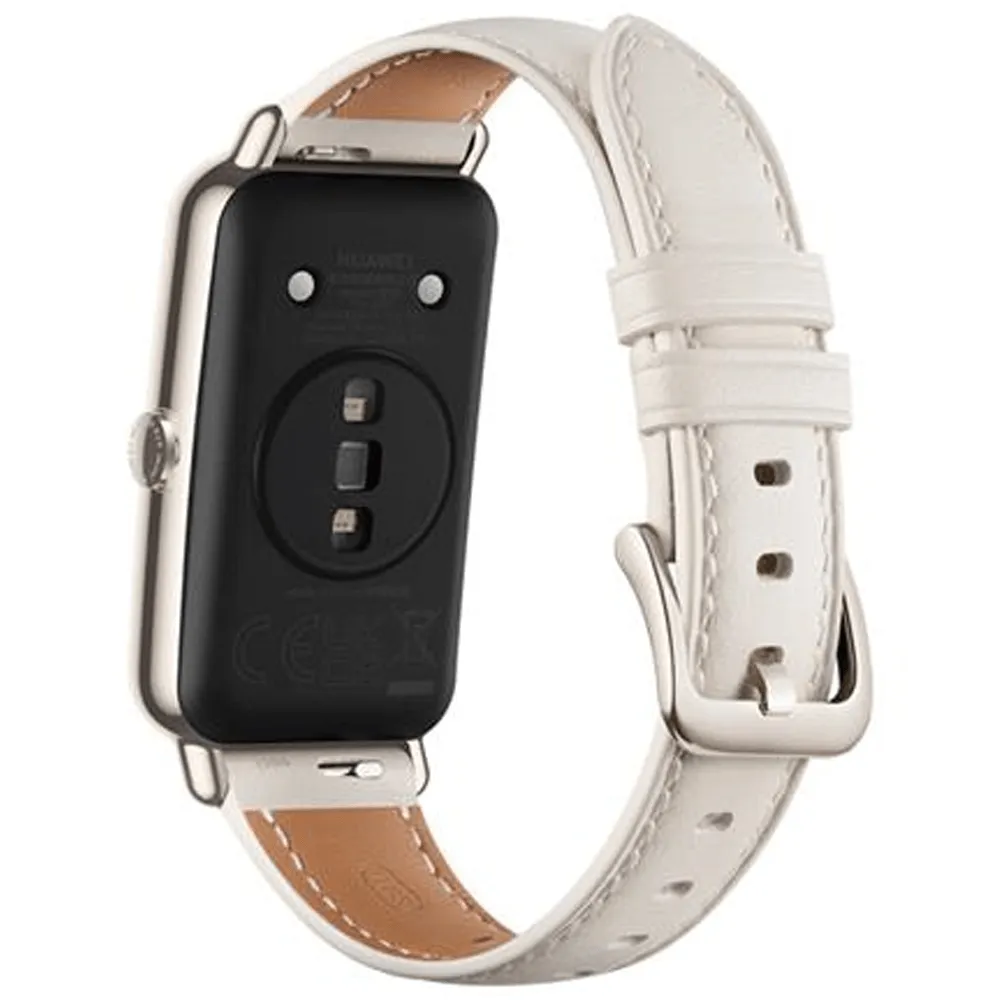 Huawei Watch Fit Mini TIA-B39 Light Gold Aluminum Case With Frosty White Leather Strap