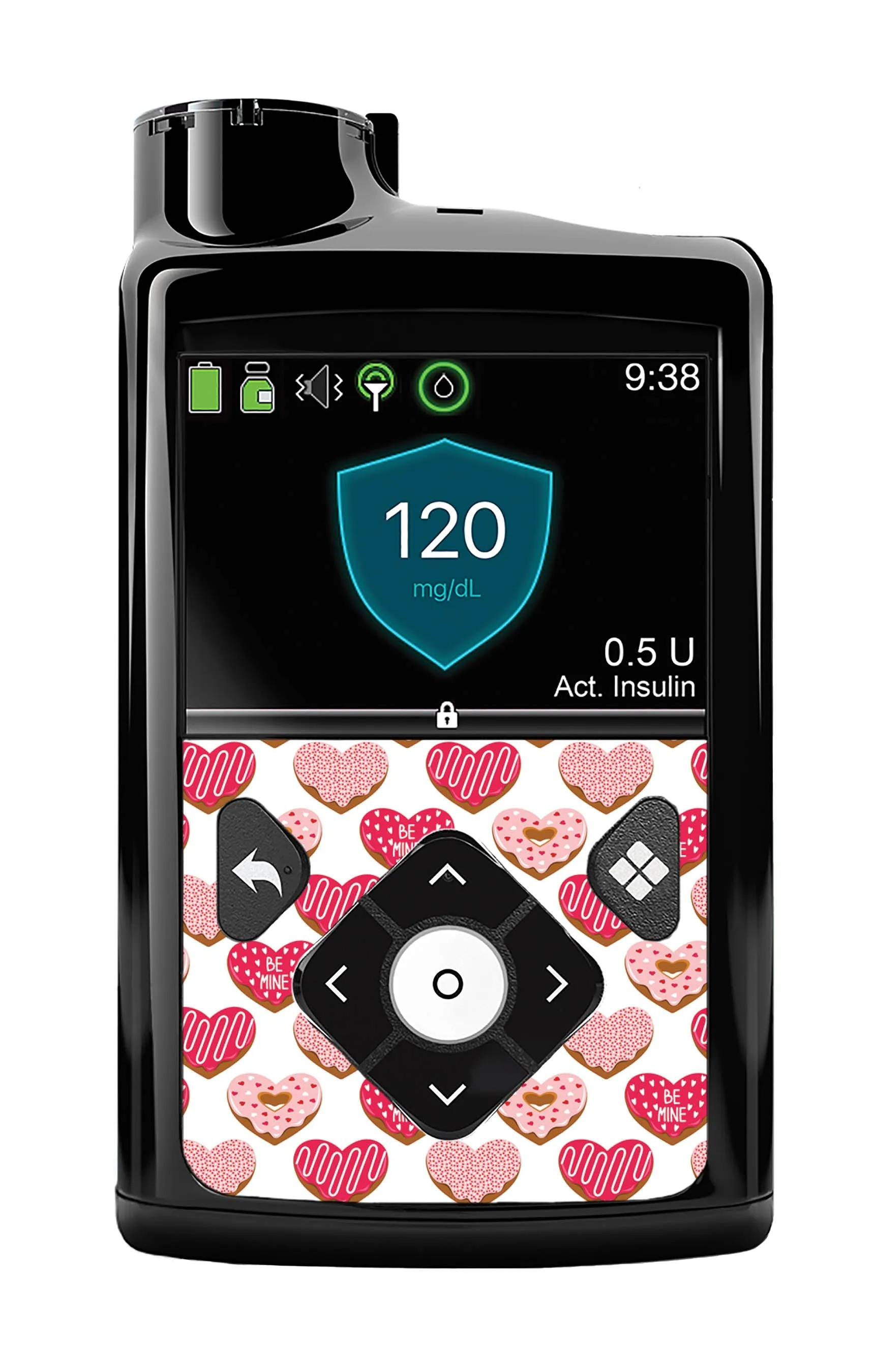 I Heart Donuts Sticker for Medtronic MiniMed 770G & 780G