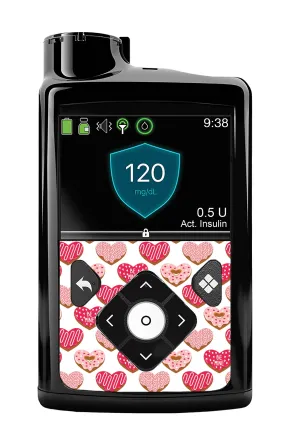 I Heart Donuts Sticker for Medtronic MiniMed 770G & 780G